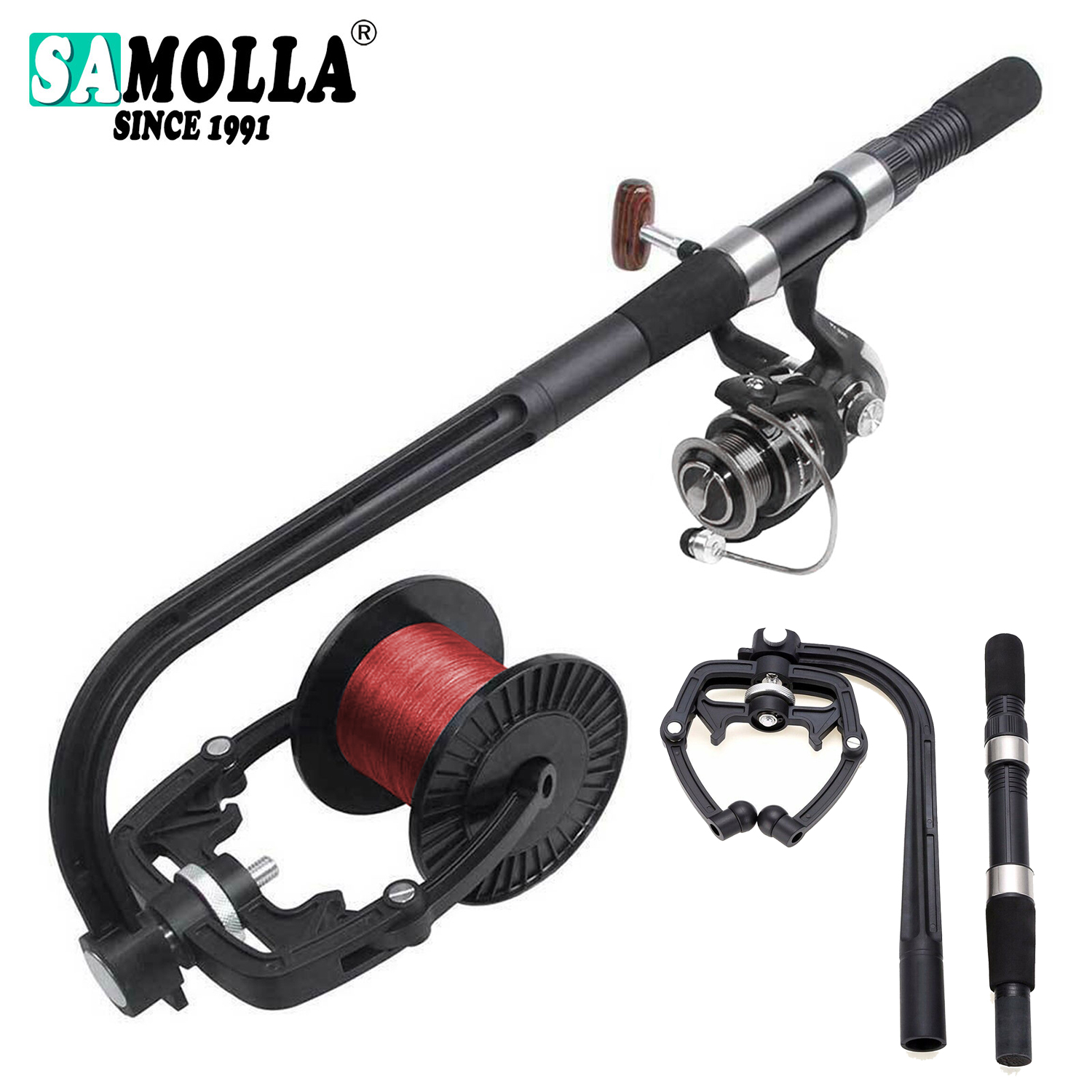 Fishing Line Spool - بكرة خط صيد محمولة للغزل Baitcasting