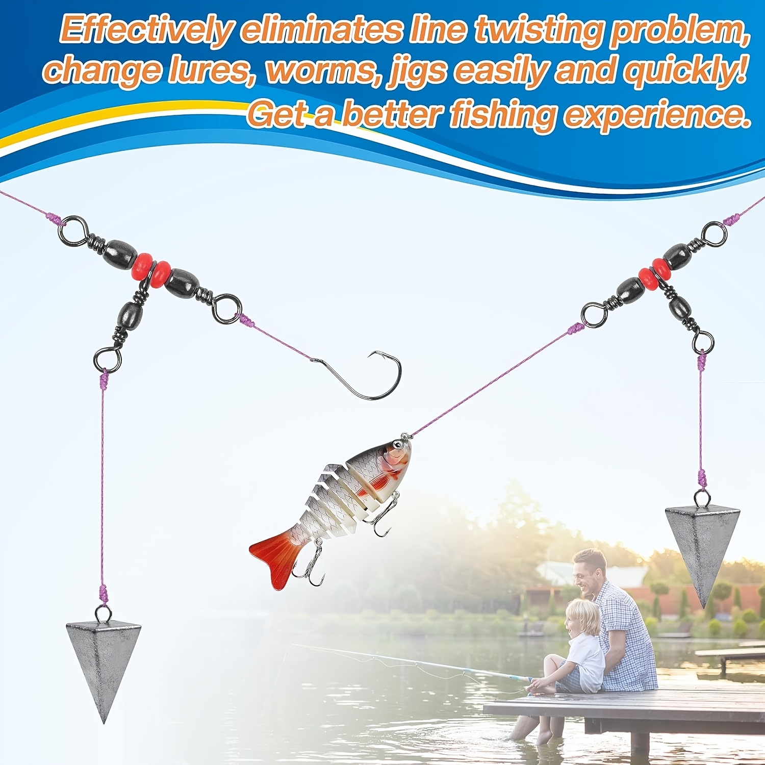 3 دوارات ثلاثية الاتجاهات، دوا - مراجعة Monofilament Line وسعره