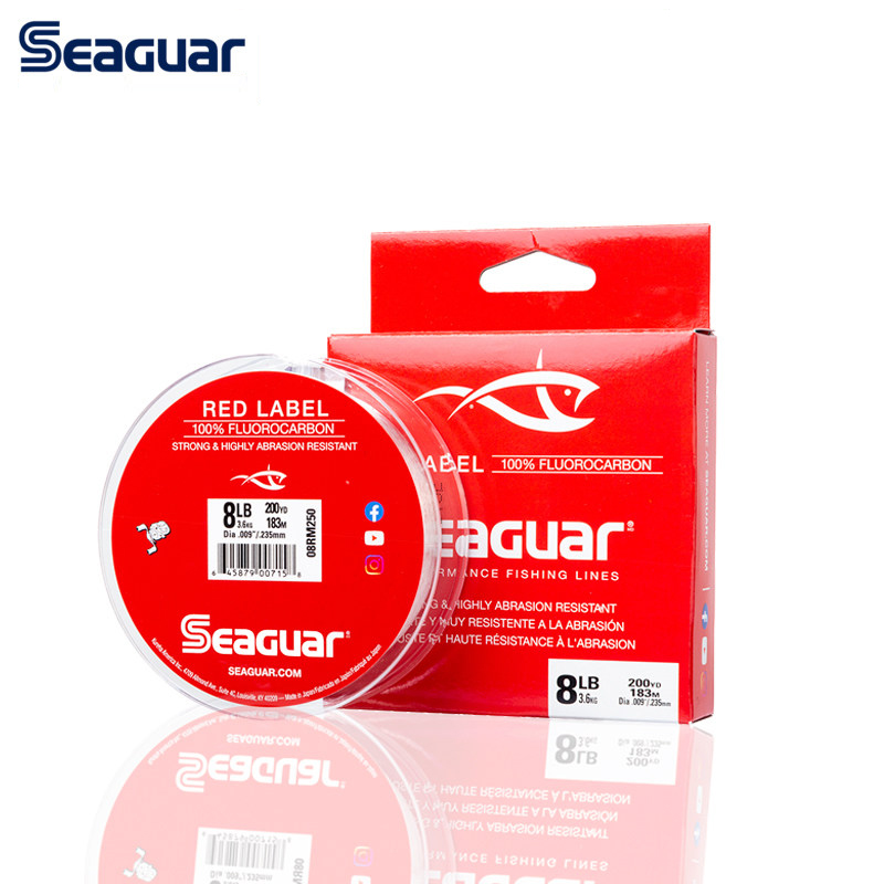 خيوط صيد SEAGUAR Red Label بطو - مراجعة Fluorocarbon Line وسعره