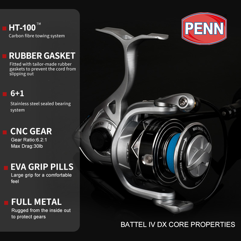 بكرة صيد PENN BATTLE BTL IV DX - مراجعة Penn Reel Battle وسعره