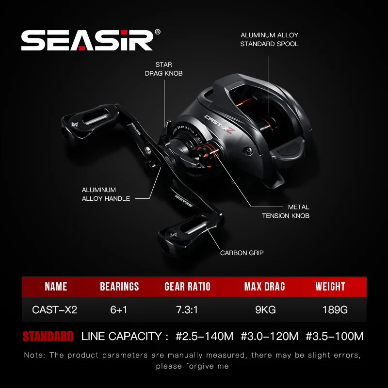 بكرة صب الطعم من SEASIR X2: 1  - مراجعة Kastking Reel Zephyr وسعره